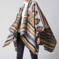 Blouson ouvert Poncho Bohème Cachemire Comme Cape Épais Chaud Étole Jet Poncho Wrap Châle (SP225)